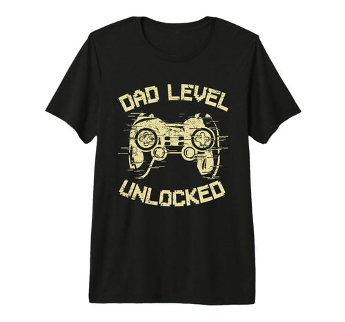 Dad Level Unlocked Gaming Controller T-Shirt - Custom Art Print Unisex - T-Shirt, Sweatshirt, Hoodie