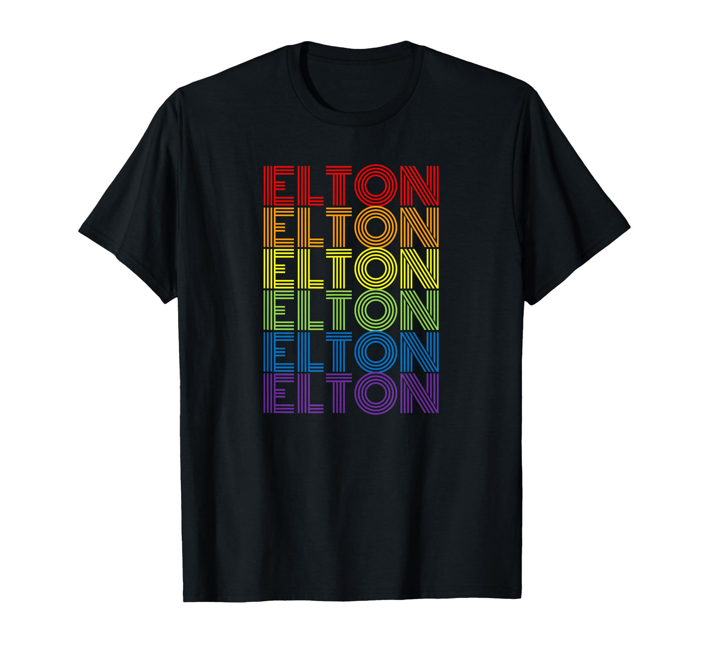 Elton Rainbow T-Shirt - Streetwear Style Men Women - T-Shirt, Sweatshirt, Hoodie