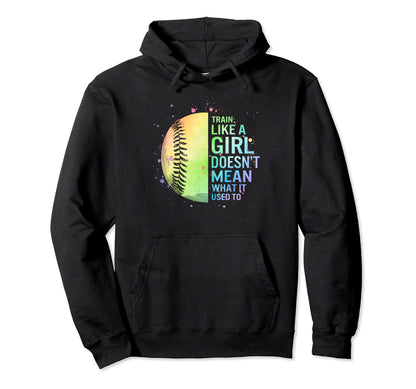 Baseball Player Train Like Daughter Sports Hoodie - Graphic Print Unisex - T-Shirt, Sweatshirt, Hoodie
