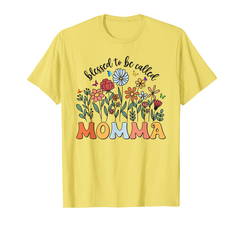 Blessed To Be Called Momma Wildflower T-Shirt - Unique Graphic for Adults - T-Shirt, Sweatshirt, Hoodie