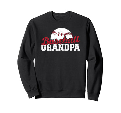 Baseball Grandpa Proud Baseball Sweatshirt - Novelty Apparel for Adults - T-Shirt, Sweatshirt, Hoodie