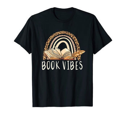 Womens Reading Lovers Book Vibes T-Shirt - Casual Everyday Wear Unisex - T-Shirt, Sweatshirt, Hoodie