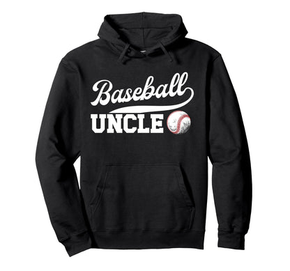 Proud Baseball Uncle Baseball Player Hoodie - Novelty Apparel Men Women - T-Shirt, Sweatshirt, Hoodie