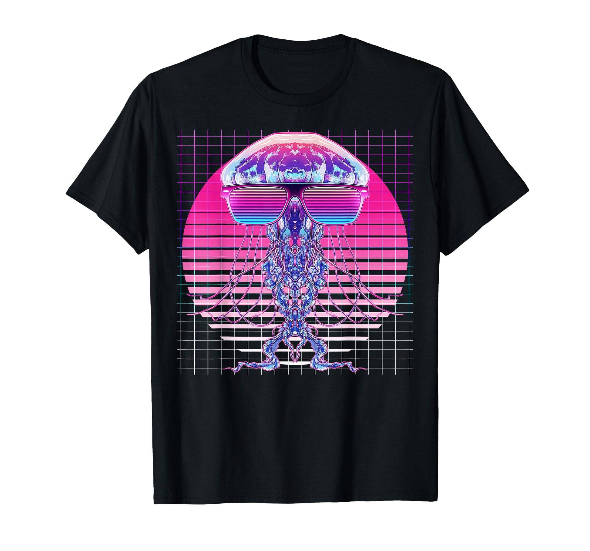 Jellyfish Sunglasses Ocean Vaporwave T-Shirt - Streetwear Style Men Women - T-Shirt, Sweatshirt, Hoodie