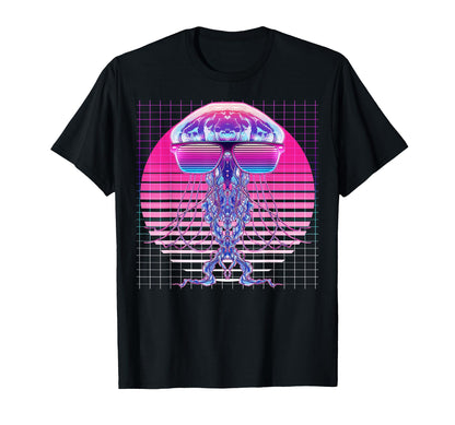 Jellyfish Sunglasses Ocean Vaporwave T-Shirt - Streetwear Style Men Women - T-Shirt, Sweatshirt, Hoodie