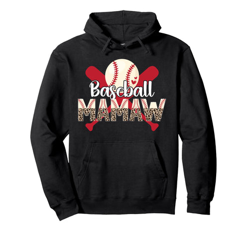 Baseball Mamaw Leopard Mamaw Baseball Hoodie - Streetwear Style Men Women - T-Shirt, Sweatshirt, Hoodie