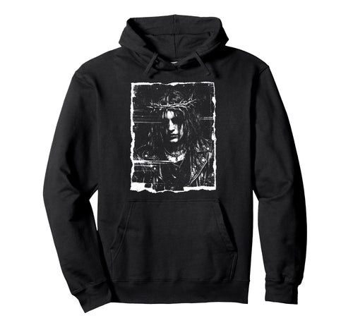 Gothic Messiah Crown Thorns Rocker Hoodie - Novelty Apparel Men Women - T-Shirt, Sweatshirt, Hoodie