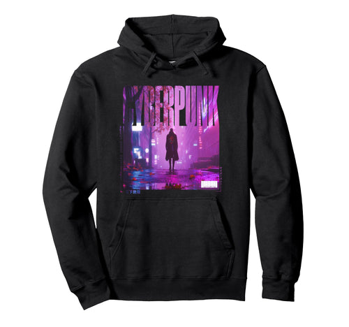 Walking Japanese Cyberpunk Vaporwave Hoodie - Fun Novelty Design Unisex - T-Shirt, Sweatshirt, Hoodie