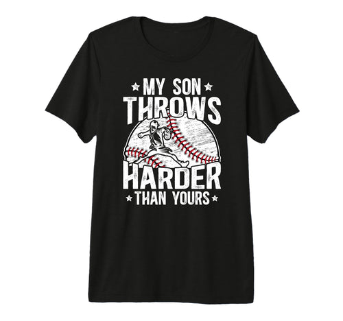 Mens Proud Baseball Pitcher Dad T-Shirt - Casual Everyday Wear for Adults - T-Shirt, Sweatshirt, Hoodie