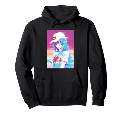 Anime Glitch Vaporwave Japanese Hoodie - Novelty Apparel Men Women - T-Shirt, Sweatshirt, Hoodie