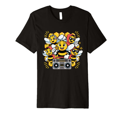 Bees Hip Hop Dance Crew Old School Rap T-Shirt - Trendy Graphic Unisex - T-Shirt, Sweatshirt, Hoodie