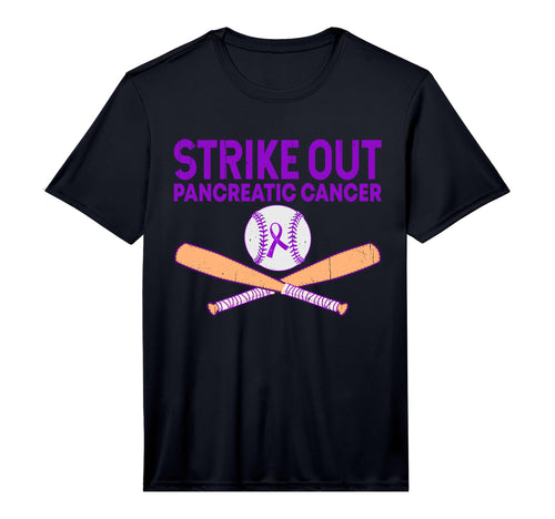 Strike Out Pancreatic Cancer T-Shirt - Minimalist Print for Adults - T-Shirt, Sweatshirt, Hoodie