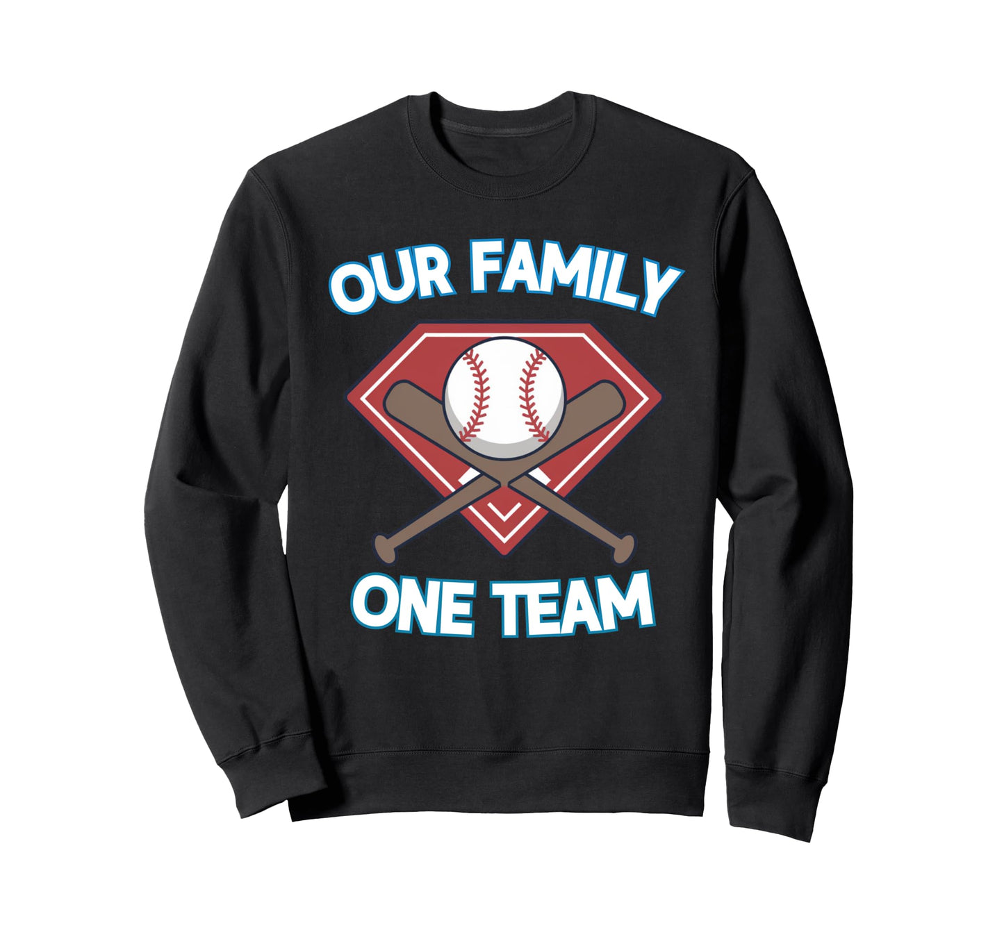 Family Baseball Team Family Matching Sweatshirt - Unique Graphic for Adults - T-Shirt, Sweatshirt, Hoodie