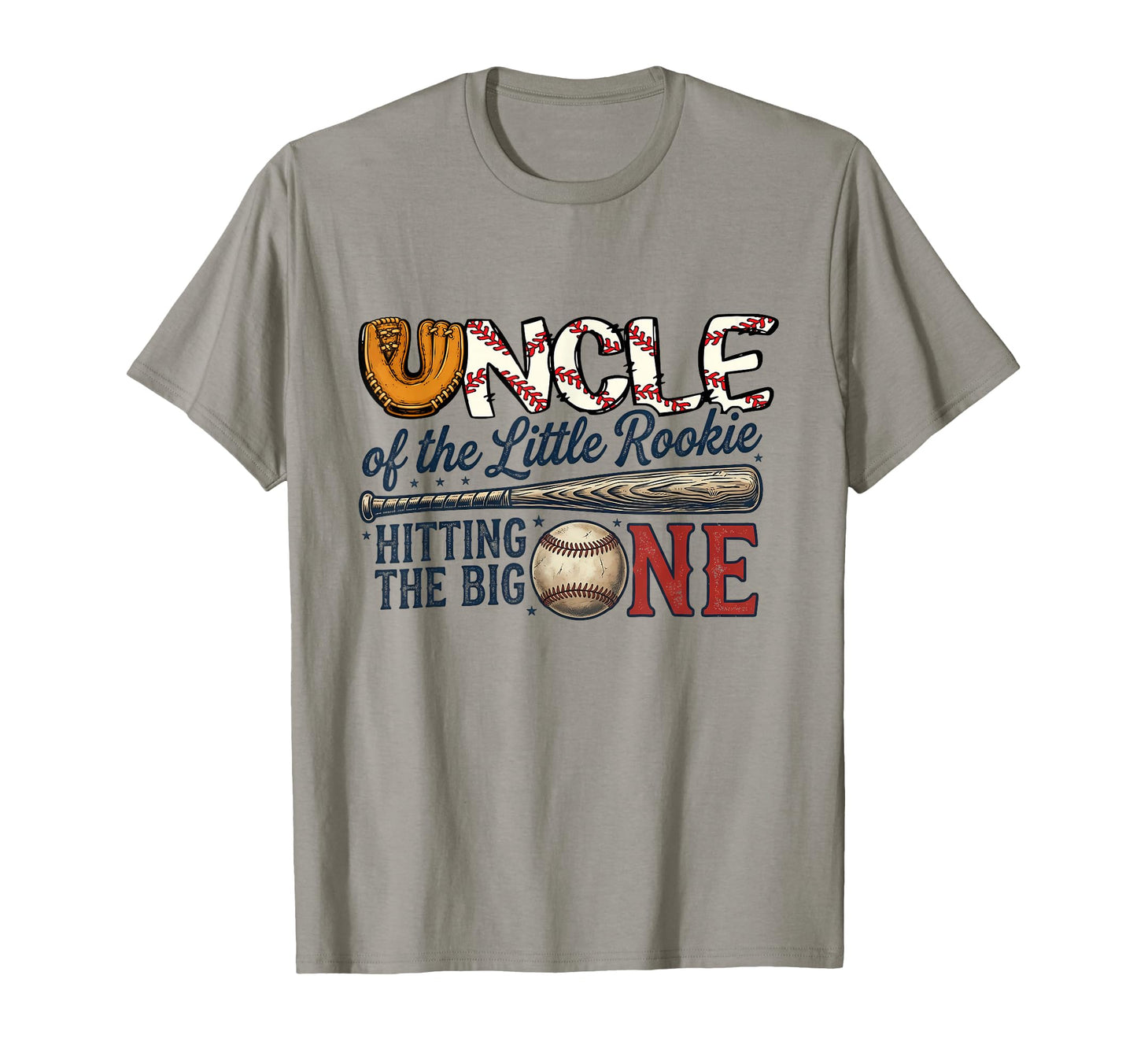 Uncle Lil Rookie 1St Birthday Baseball T-Shirt - Graphic Print Men Women - T-Shirt, Sweatshirt, Hoodie