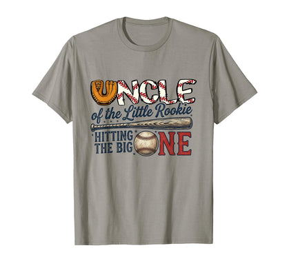 Uncle Lil Rookie 1St Birthday Baseball T-Shirt - Graphic Print Men Women - T-Shirt, Sweatshirt, Hoodie