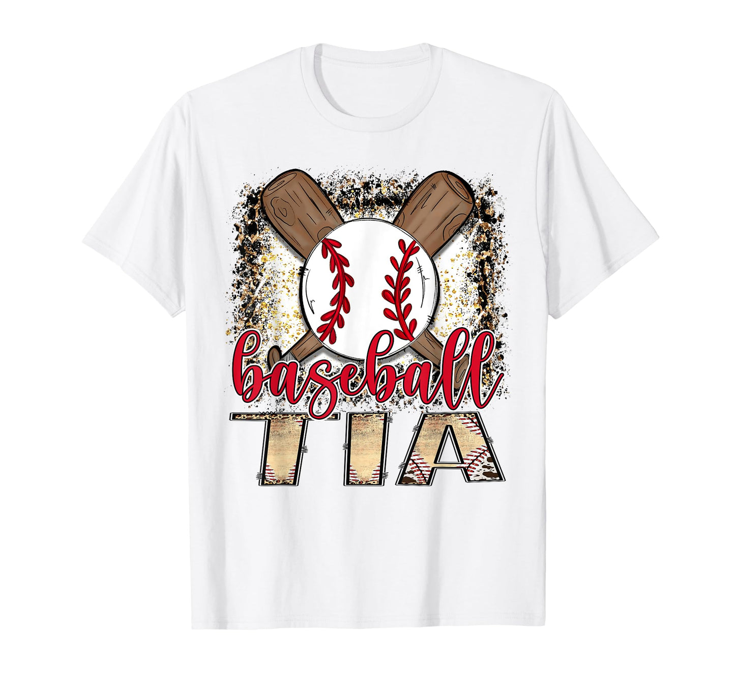 Baseball Tia Leopard Proud Ball Tia T-Shirt - Novelty Apparel Men Women - T-Shirt, Sweatshirt, Hoodie