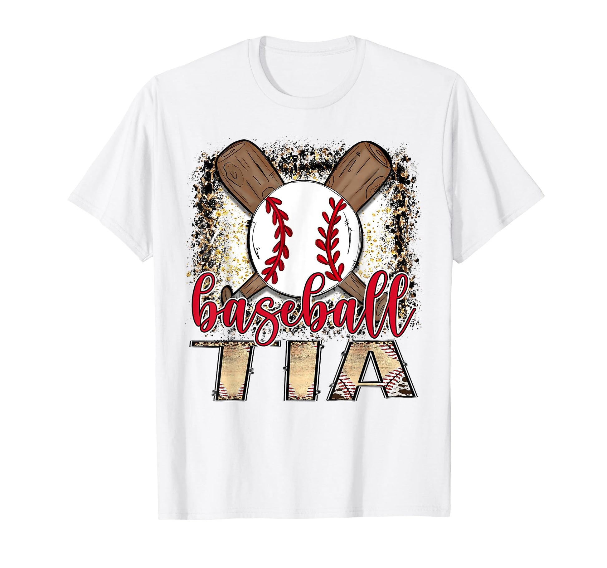 Baseball Tia Leopard Proud Ball Tia T-Shirt - Novelty Apparel Men Women - T-Shirt, Sweatshirt, Hoodie