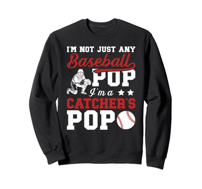 Im Baseball Catcher Pop Baseball Sweatshirt - Trendy Graphic for Adults - T-Shirt, Sweatshirt, Hoodie