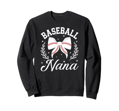 Baseball Nana Baseball Player Nana Sweatshirt - Trendy Graphic Unisex - T-Shirt, Sweatshirt, Hoodie