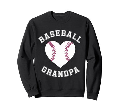 Grandfather Baseball Grandpa Sweatshirt - Graphic Print for Adults - T-Shirt, Sweatshirt, Hoodie
