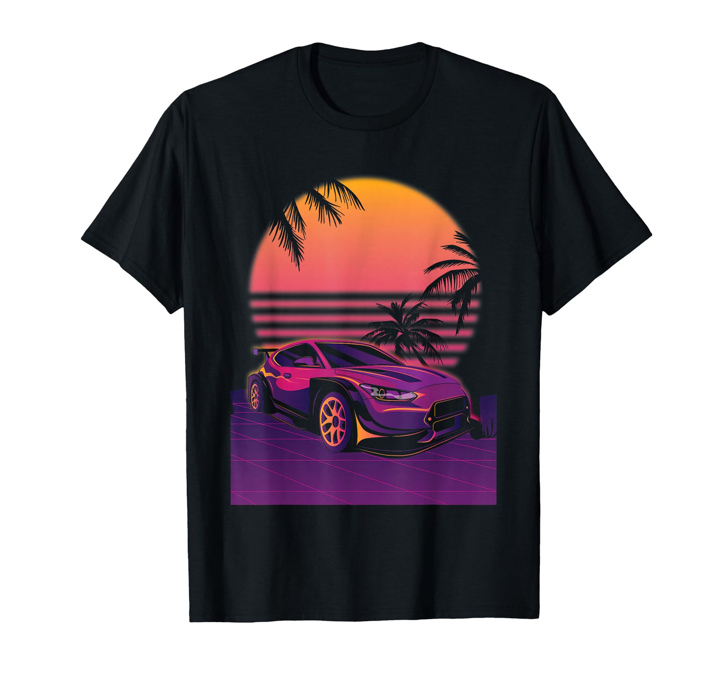 Synthwave Sport Car Aesthetic Vaporwave T-Shirt - Unique Graphic Unisex - T-Shirt, Sweatshirt, Hoodie