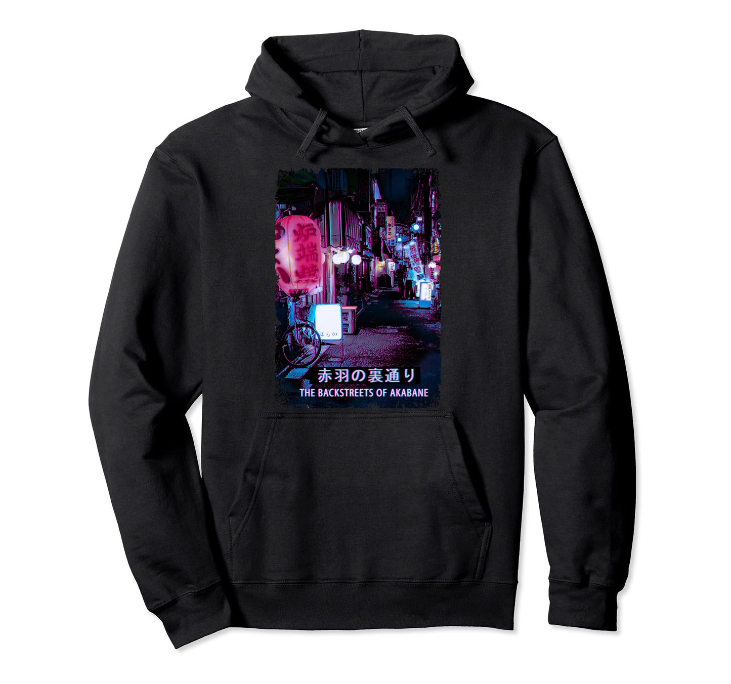 Vaporwave Japan Tokyo Streets Night Hoodie - Unique Graphic Men Women - T-Shirt, Sweatshirt, Hoodie