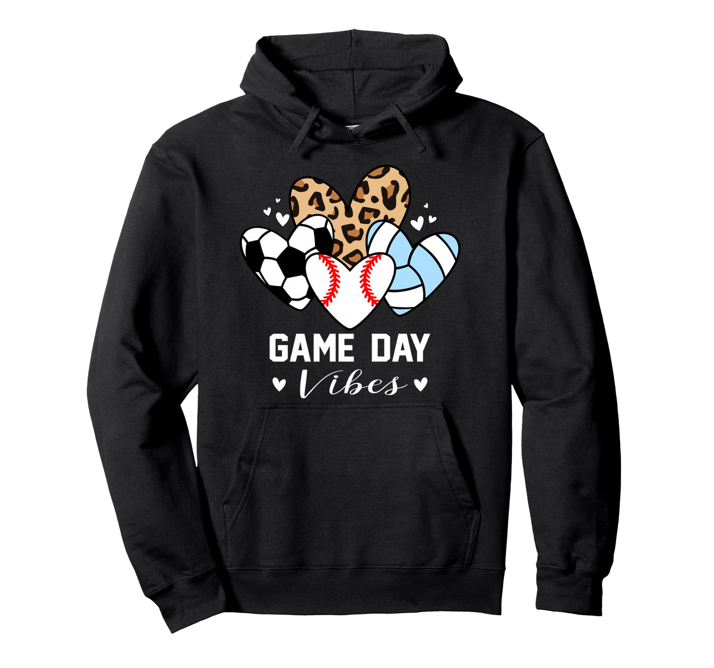 Game Day Vibes Funny Baseball Hoodie - Custom Art Print Men Women - T-Shirt, Sweatshirt, Hoodie