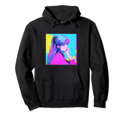 Lofi Aesthetic Vaporwave Anime Hoodie - Streetwear Style for Adults - T-Shirt, Sweatshirt, Hoodie