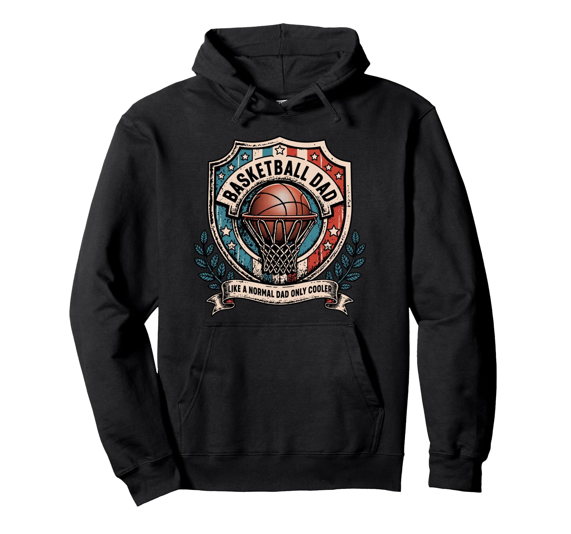 Basketball Dad Like Normal Dad Only Cooler Hoodie - Custom Art Print Unisex - T-Shirt, Sweatshirt, Hoodie
