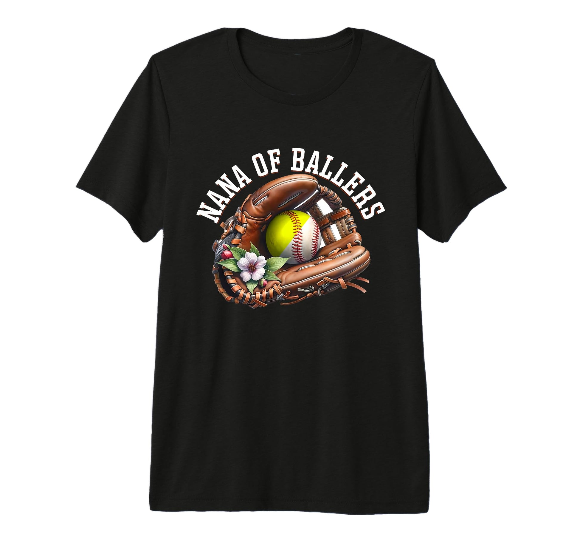 Nana Ballers Softball Baller T-Shirt - Fun Novelty Design Men Women - T-Shirt, Sweatshirt, Hoodie