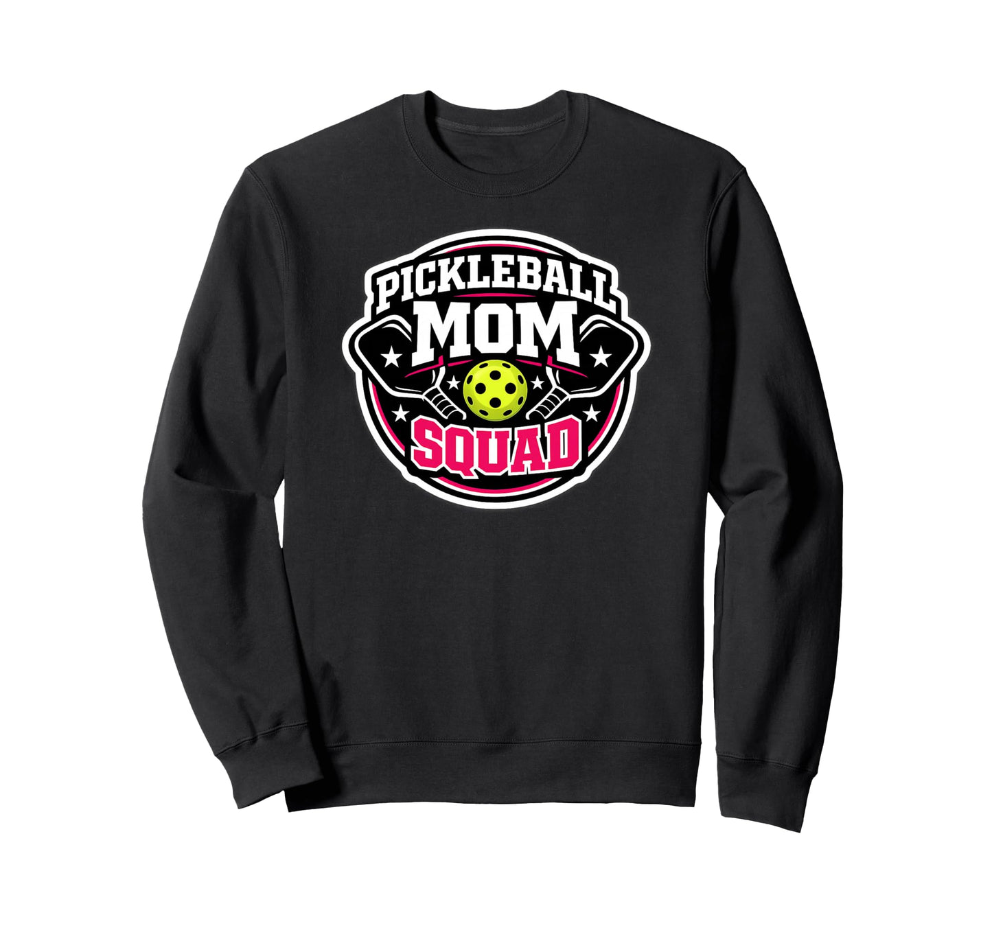 Pickleball Mom Squad Matching Team Sweatshirt - Trendy Graphic Men Women - T-Shirt, Sweatshirt, Hoodie