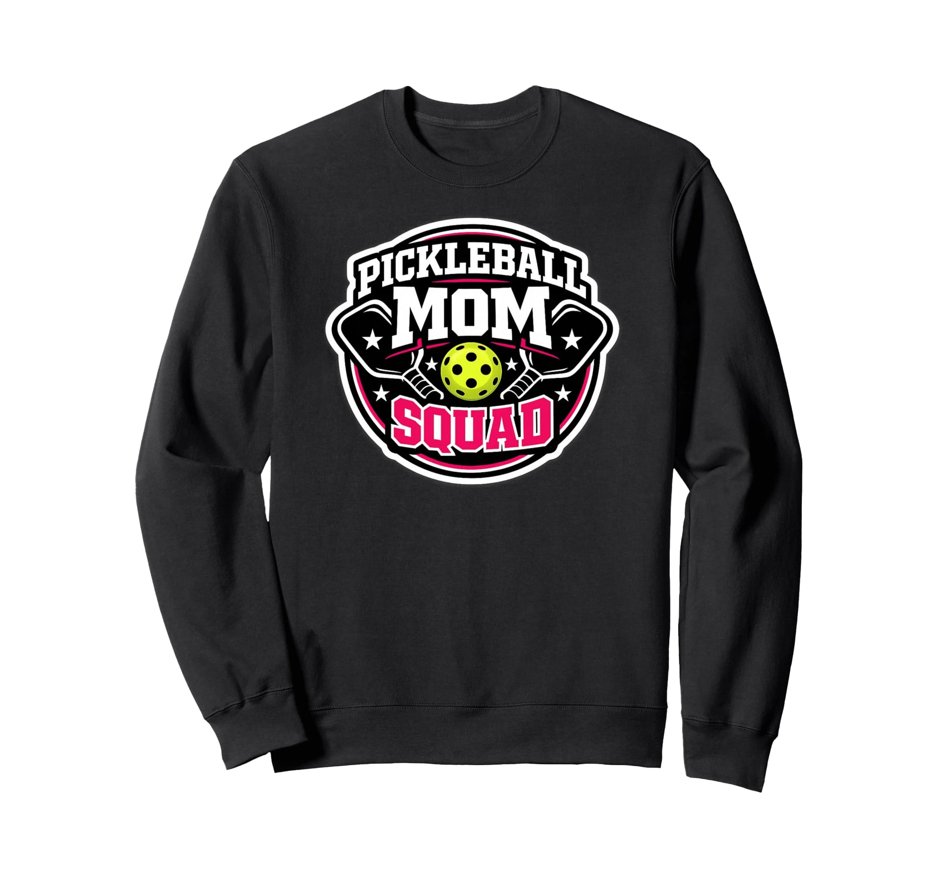 Pickleball Mom Squad Matching Team Sweatshirt - Trendy Graphic Men Women - T-Shirt, Sweatshirt, Hoodie