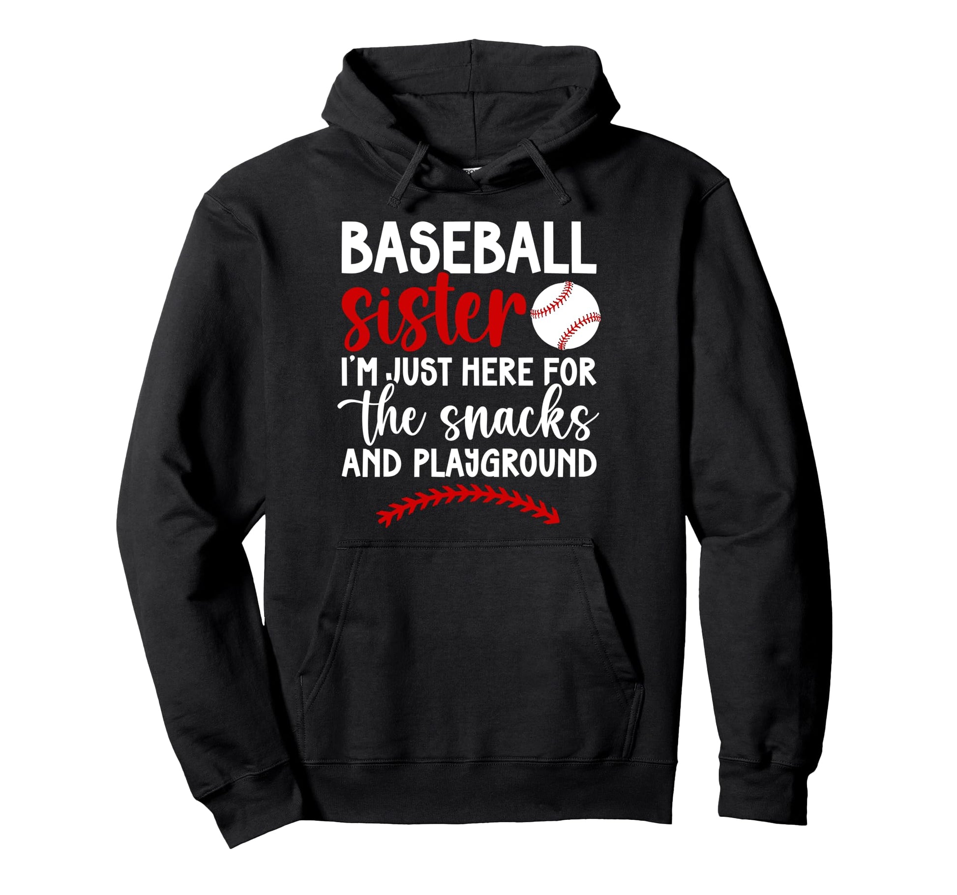 Funny Baseball Sister Baseball Players Sister Hoodie - Graphic Print Unisex - T-Shirt, Sweatshirt, Hoodie