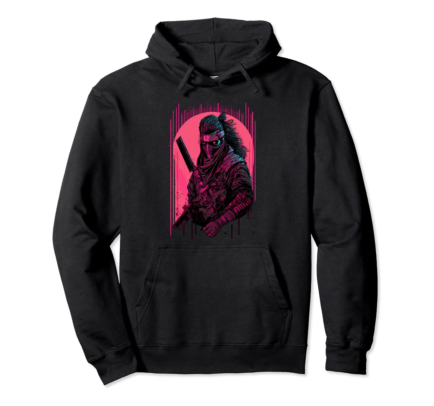 Cyberpunk Samurai Japanese Vaporwave Hoodie - Trendy Graphic Unisex - T-Shirt, Sweatshirt, Hoodie