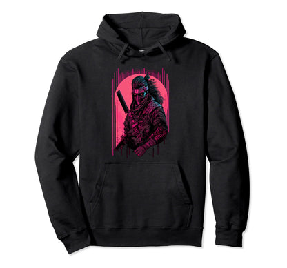 Cyberpunk Samurai Japanese Vaporwave Hoodie - Trendy Graphic Unisex - T-Shirt, Sweatshirt, Hoodie