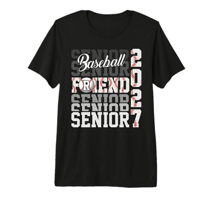 Senior 2027 Baseball Friend Proud T-Shirt - Aesthetic Graphic for Adults - T-Shirt, Sweatshirt, Hoodie