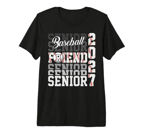 Senior 2027 Baseball Friend Proud T-Shirt - Aesthetic Graphic for Adults - T-Shirt, Sweatshirt, Hoodie