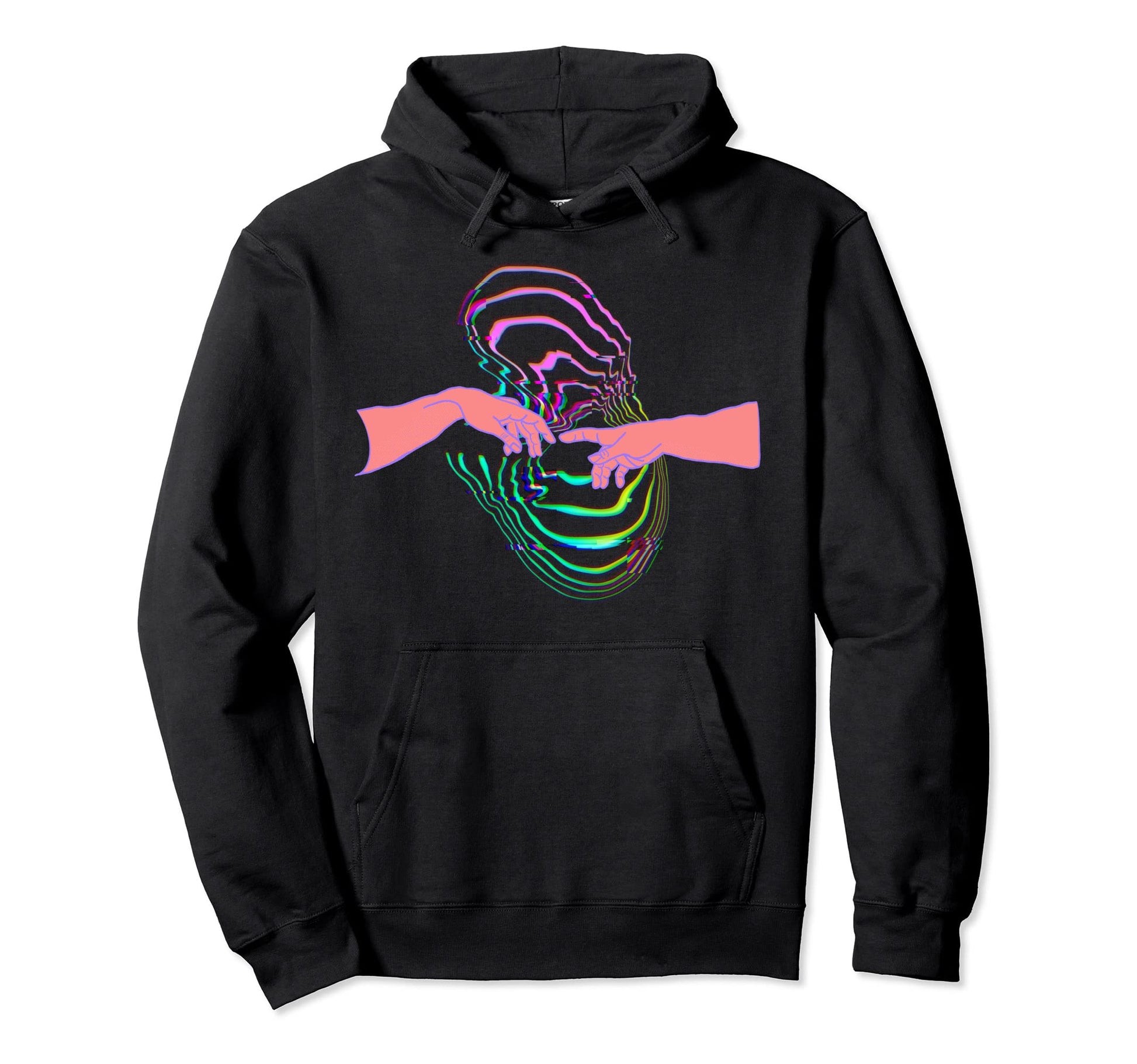 Creation Hands Adam Sistine Chapel Hoodie - Trendy Graphic Men Women - T-Shirt, Sweatshirt, Hoodie