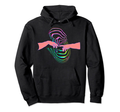 Creation Hands Adam Sistine Chapel Hoodie - Trendy Graphic Men Women - T-Shirt, Sweatshirt, Hoodie