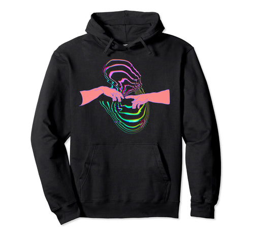 Creation Hands Adam Sistine Chapel Hoodie - Trendy Graphic Men Women - T-Shirt, Sweatshirt, Hoodie