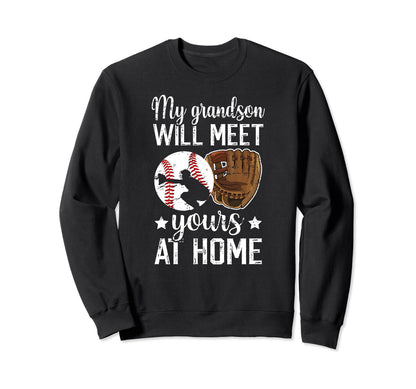 Home Baseball Catcher Grandma Sweatshirt - Minimalist Print for Adults - T-Shirt, Sweatshirt, Hoodie
