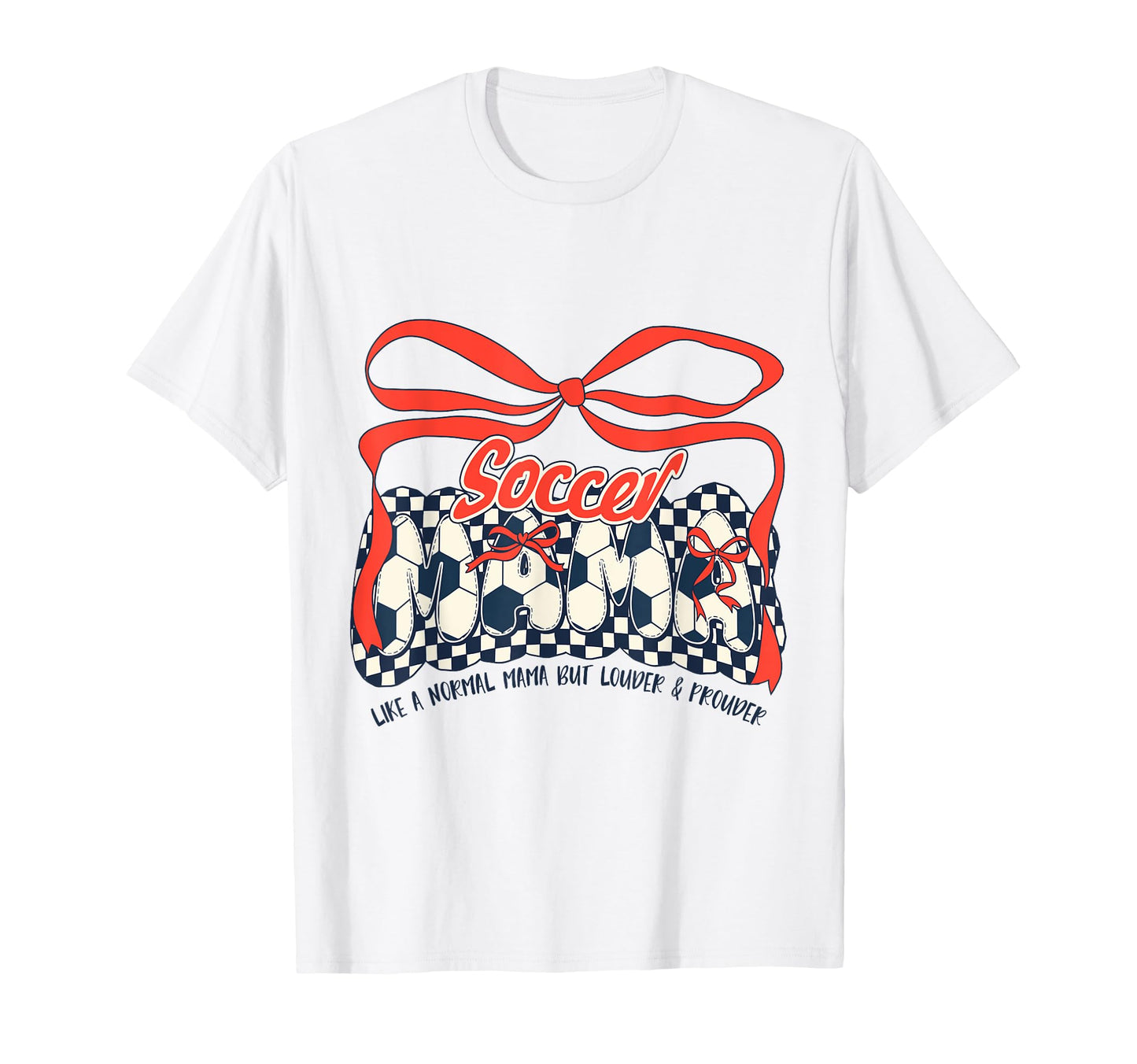 Soccer Mom Game Day Checkered T-Shirt - Custom Art Print Men Women - T-Shirt, Sweatshirt, Hoodie
