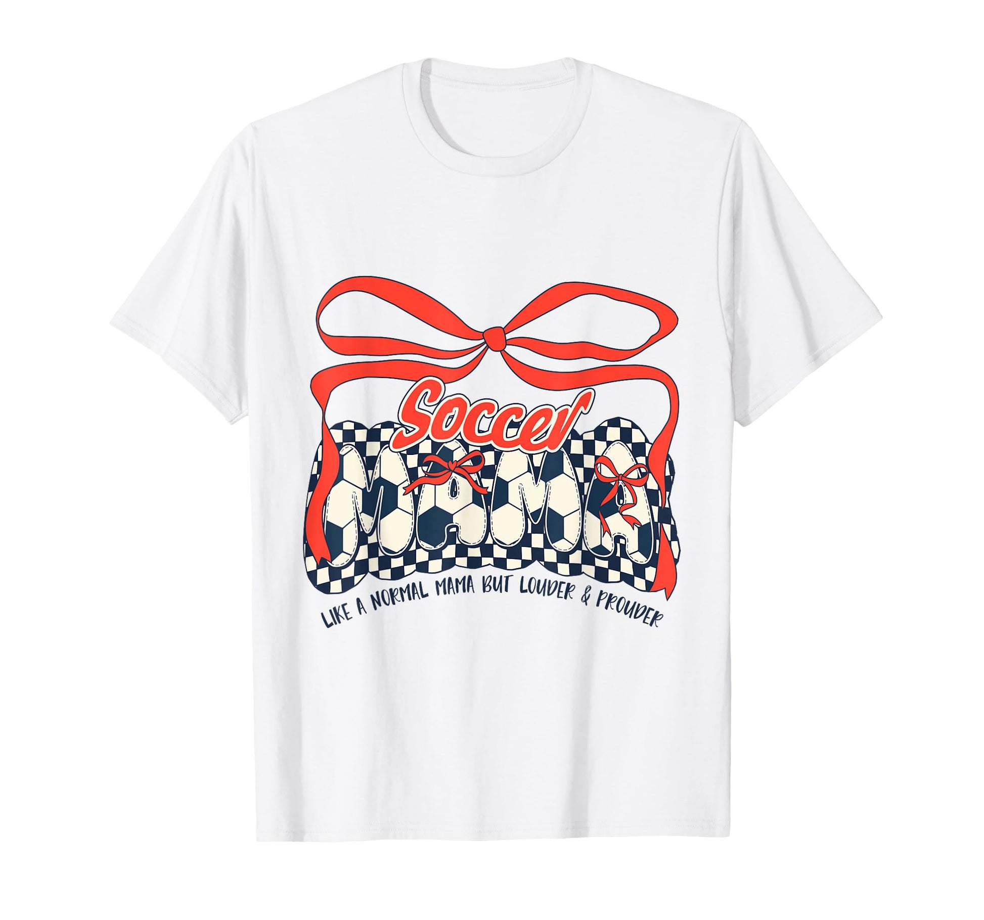 Soccer Mom Game Day Checkered T-Shirt - Custom Art Print Men Women - T-Shirt, Sweatshirt, Hoodie
