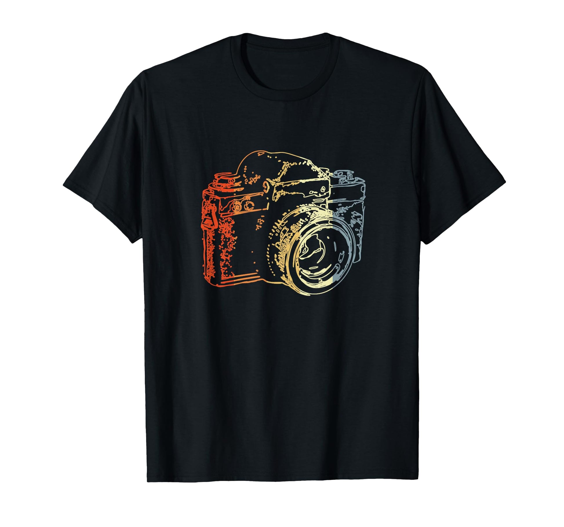 Analog Photography Camera Drawing T-Shirt - Casual Everyday Wear Unisex - T-Shirt, Sweatshirt, Hoodie