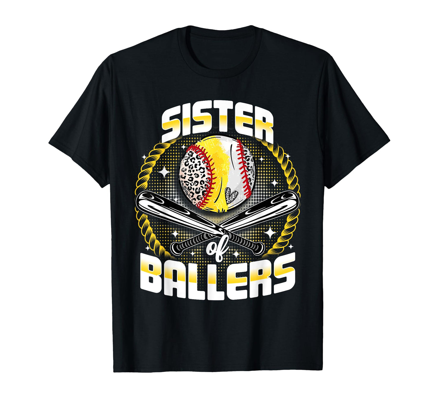 Baseball Softball Sister Ballers T-Shirt - Aesthetic Graphic Men Women - T-Shirt, Sweatshirt, Hoodie