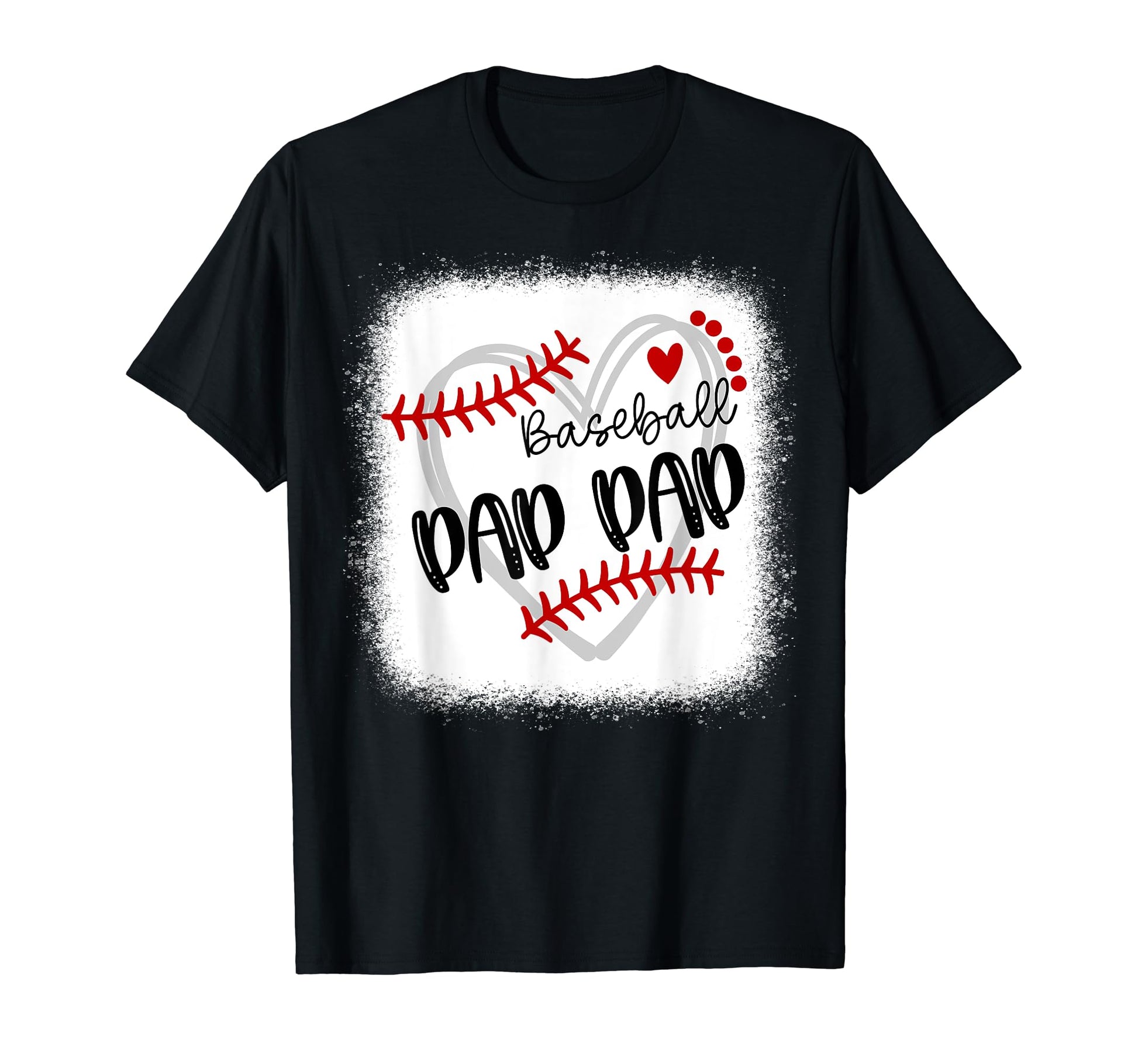 Personalized Baseball Heart Pap Pap T-Shirt - Casual Everyday Wear Unisex - T-Shirt, Sweatshirt, Hoodie