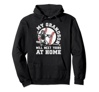 Home Baseball Catcher Nana Baseball Hoodie - Minimalist Print Men Women - T-Shirt, Sweatshirt, Hoodie