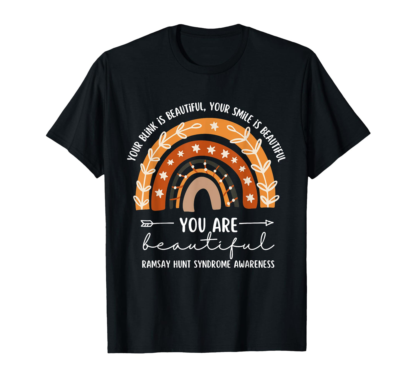 Ramsay Hunt Syndrome Awareness Boho T-Shirt - Minimalist Print Unisex - T-Shirt, Sweatshirt, Hoodie