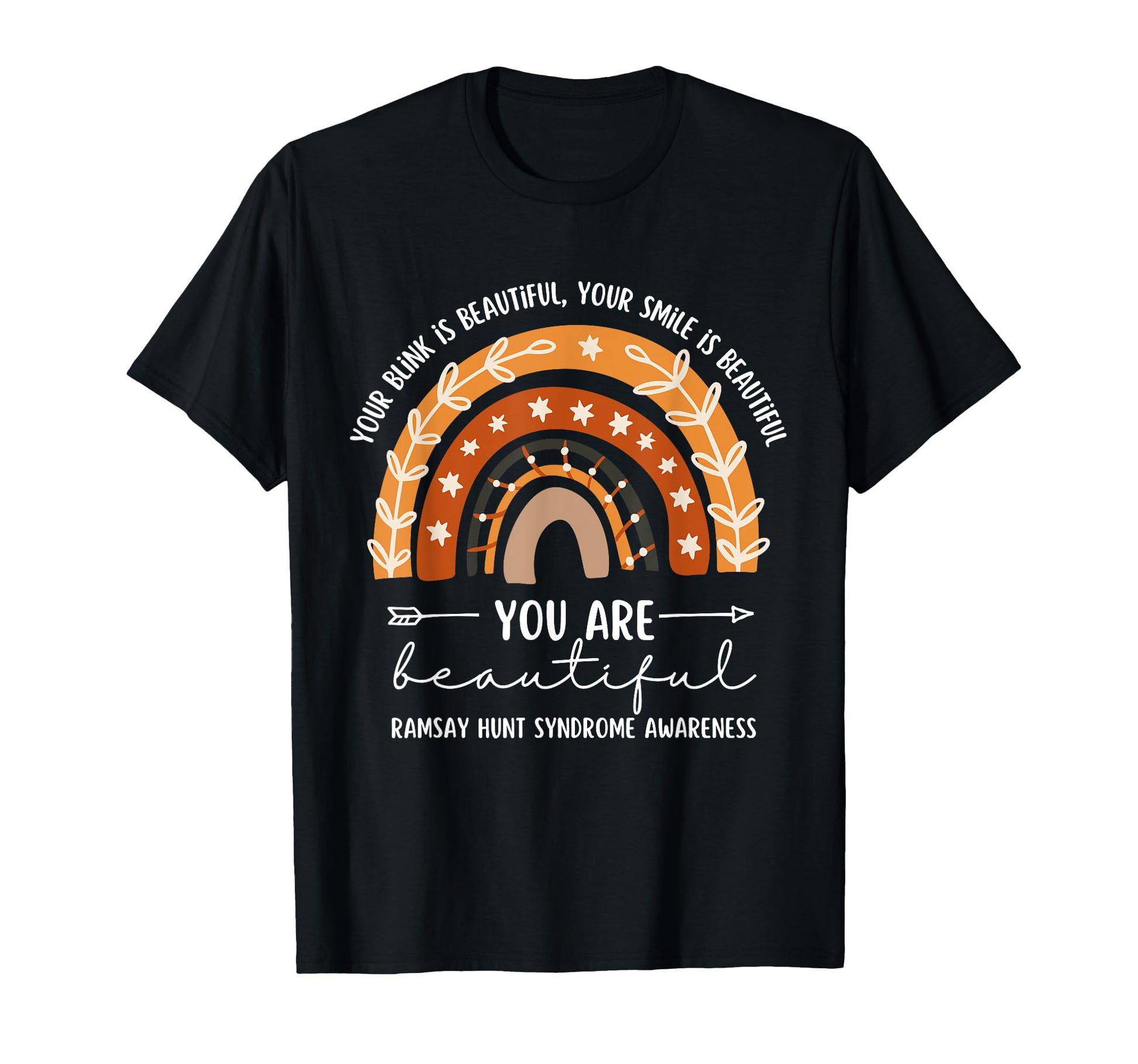 Ramsay Hunt Syndrome Awareness Boho T-Shirt - Minimalist Print Unisex - T-Shirt, Sweatshirt, Hoodie