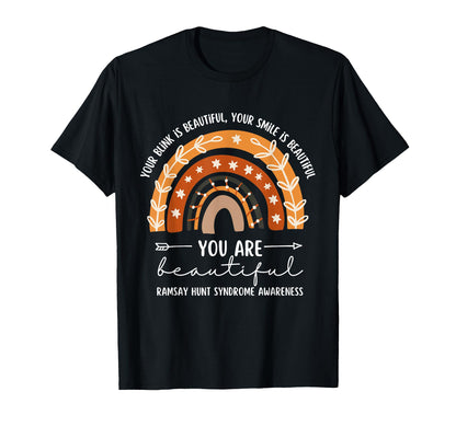 Ramsay Hunt Syndrome Awareness Boho T-Shirt - Minimalist Print Unisex - T-Shirt, Sweatshirt, Hoodie